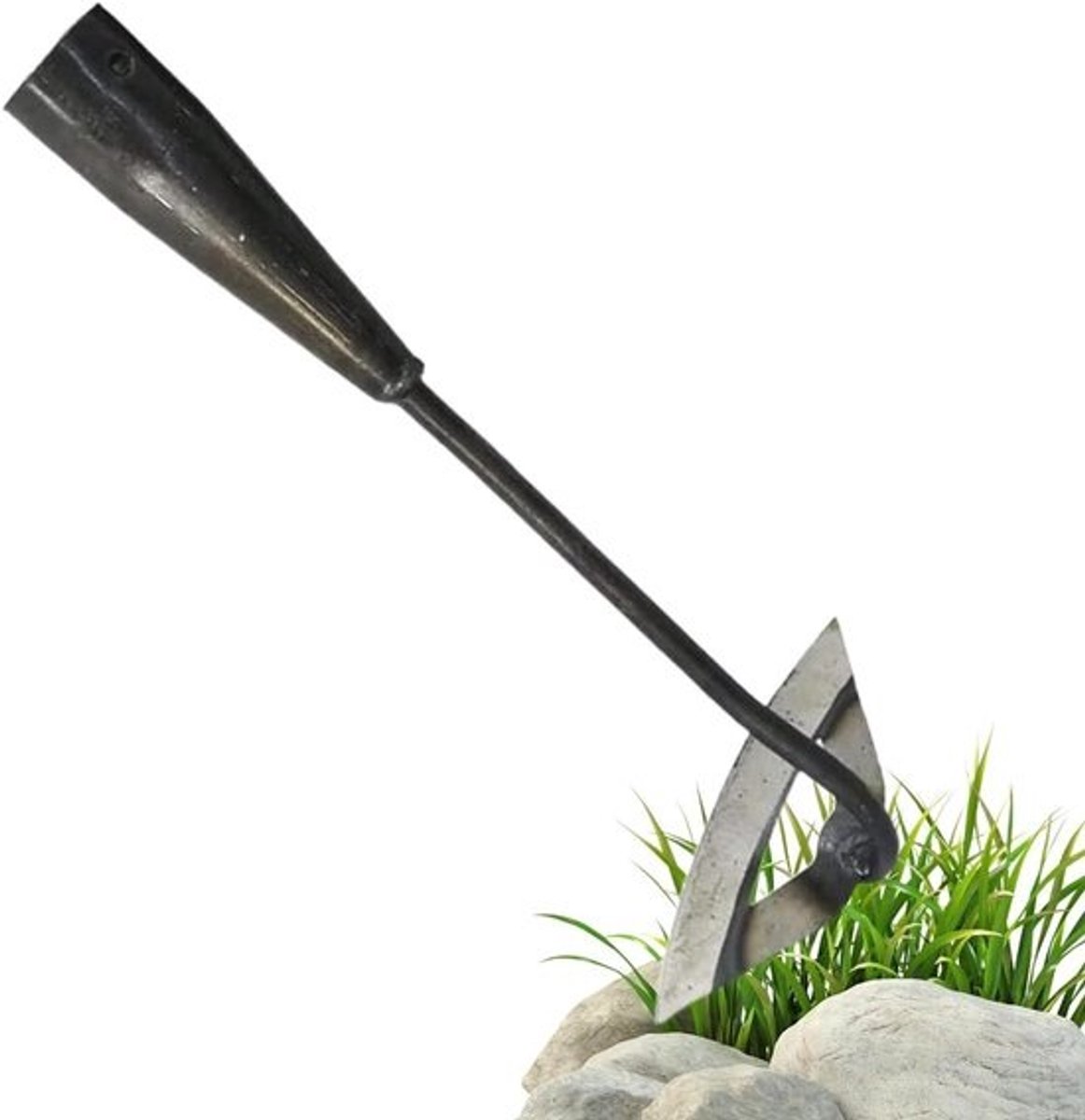 Handtuinhak - Onkruidsteker Ploeghak - Tuinonderhoud - Ergonomische gewichtsverdeling - 35 x 16 x 8 cm - Metaal