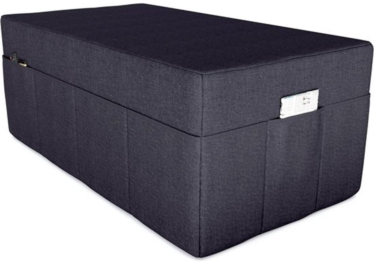 3-Delige Vouwmatras Gastenmatras Logeerbed Campingmatras Slaapmatras 120x195x15 cm Antraciet