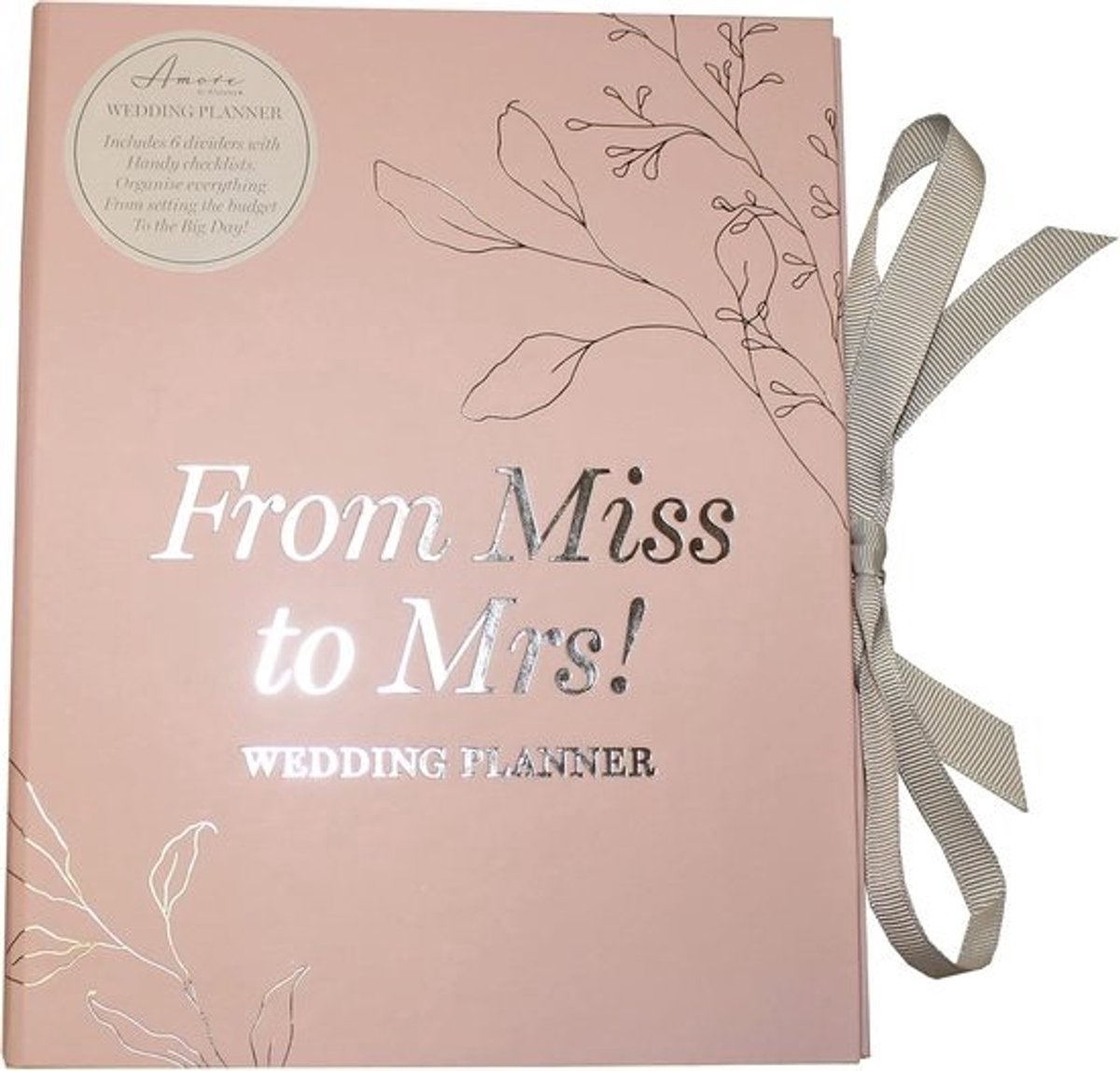 Bruiloft Planner Dagboek Organizer - Roze & Zilver