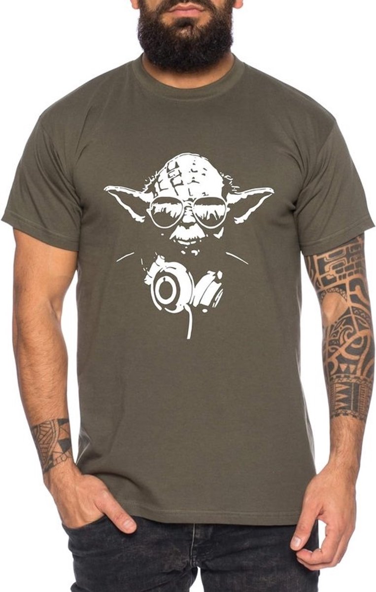 T-Shirt voor Mannen met DJ-Print - Rave, House en Techno Vormgeving