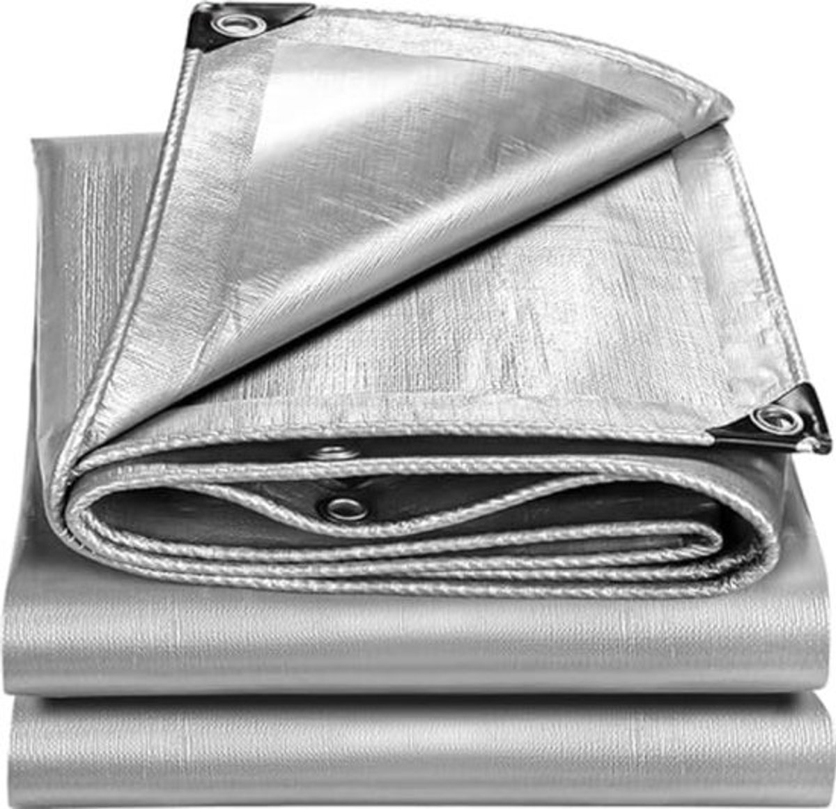 Waterdicht Dekzeil met Ogen 6x10m - UV-gestabiliseerd Scheurvast Zeildoek voor Tuin, Camping en Bouw