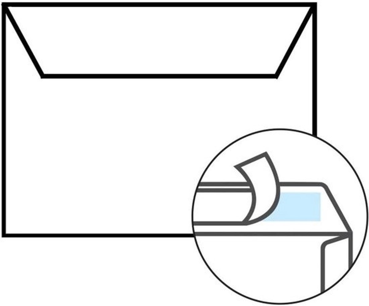 B6 Enveloppen - Briefpapier Postenvelop - Uitnodigingen Versturen - Zelfklevende Sluiting - 125x176 mm - Wijnrood