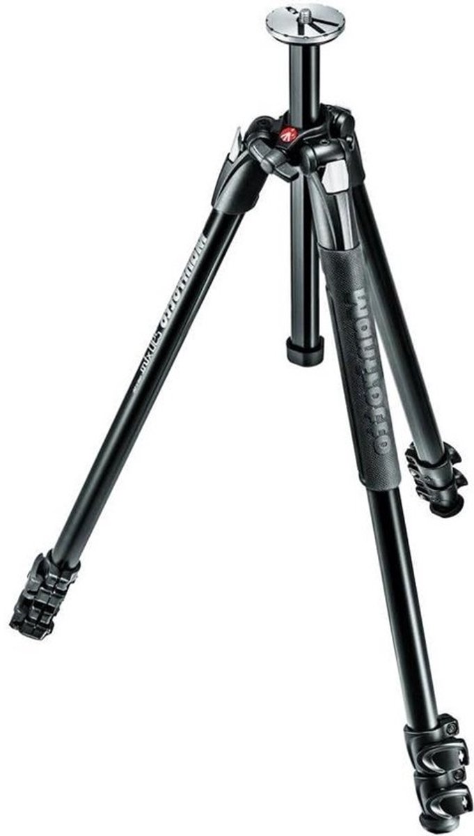 Aluminium Statief - Fotostatief Driepoot - Fotograferen Stabiliseren - Vier Poot Hoeken - 160.5 cm Max Hoogte - Zwart