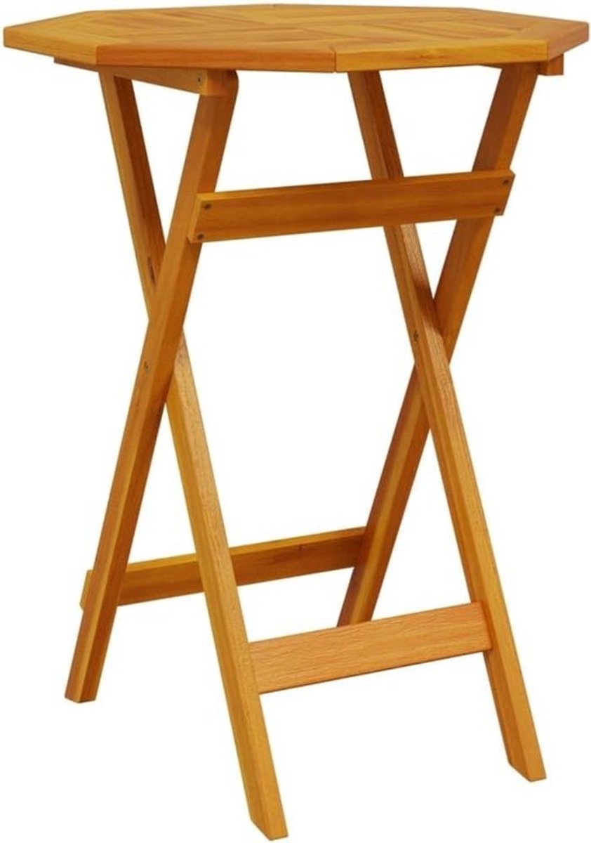 Ronde Klaptafel Ø60 cm Massief Acaciahout - Inklapbare Balkontafel