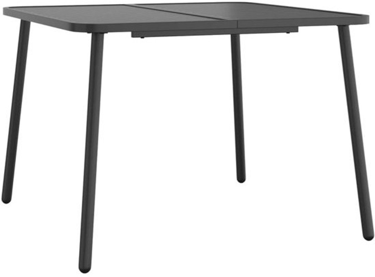 Tuintafel 100x100 cm - Stalen Eettafel voor Tuin, Terras en Picknick