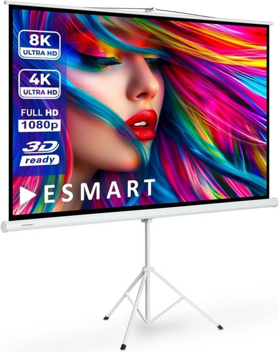 Professioneel Projectiescherm op Statief 202 cm (84 inch) voor Thuisbioscoop