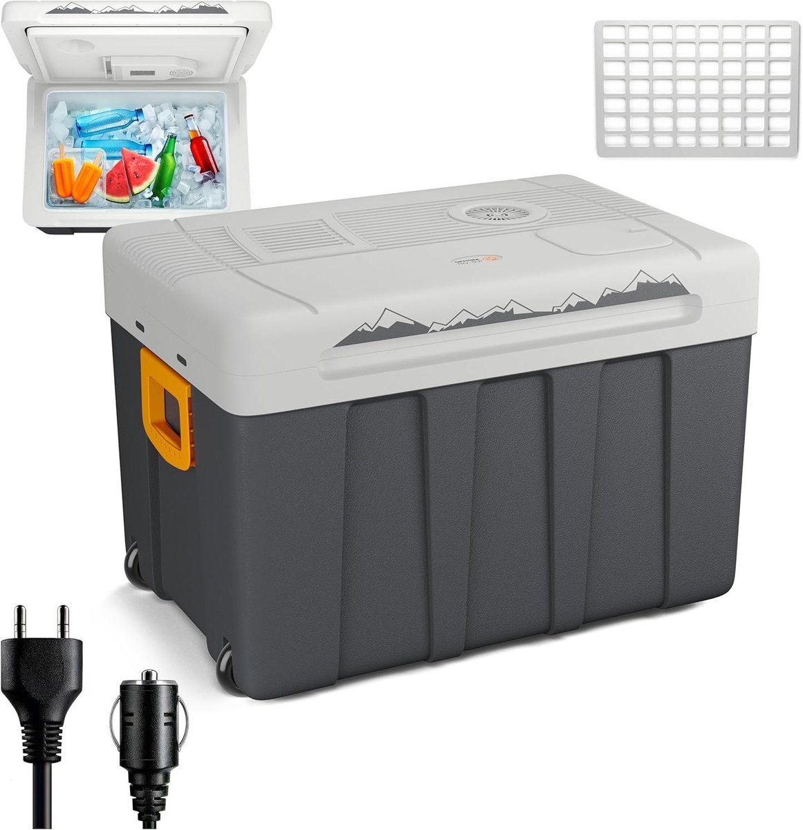Elektrische Koelbox - Koelen en Verwarmen - Reizen en Camping - Eco-modus - 466L - Adventure Orange