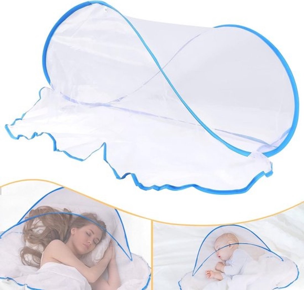 Opvouwbare Klamboetent voor Bed en Kamperen - Draagbare Pop-up Tent