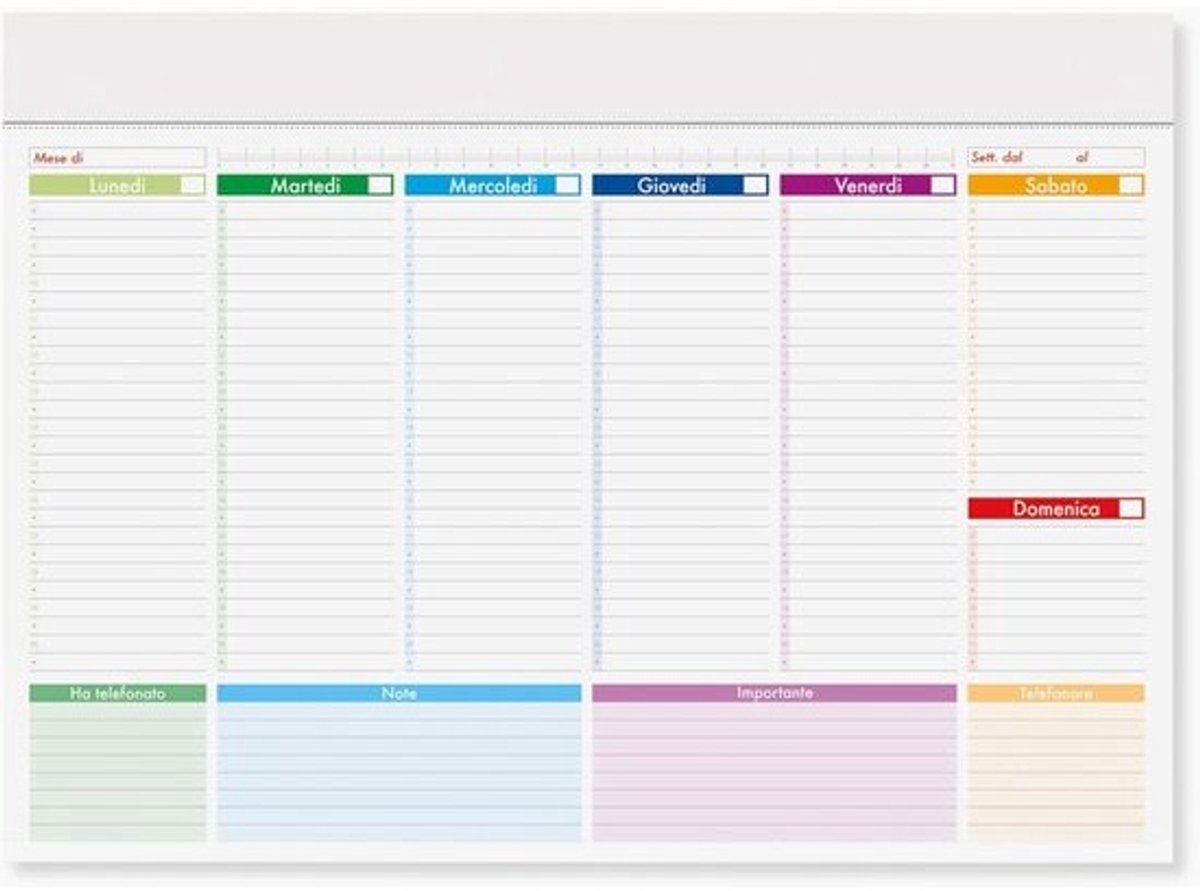 Weekplanner Maxi Bureau Organizer voor Afspraken
