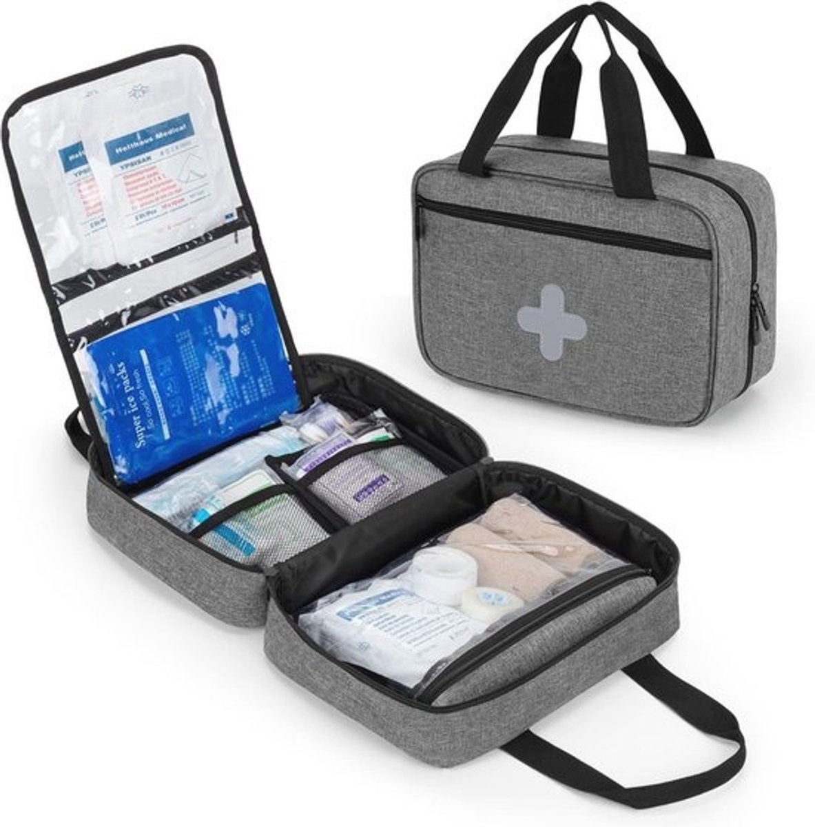 Kleine Eerste Hulp Tas voor Wandelen, Kamperen, Auto en Reizen