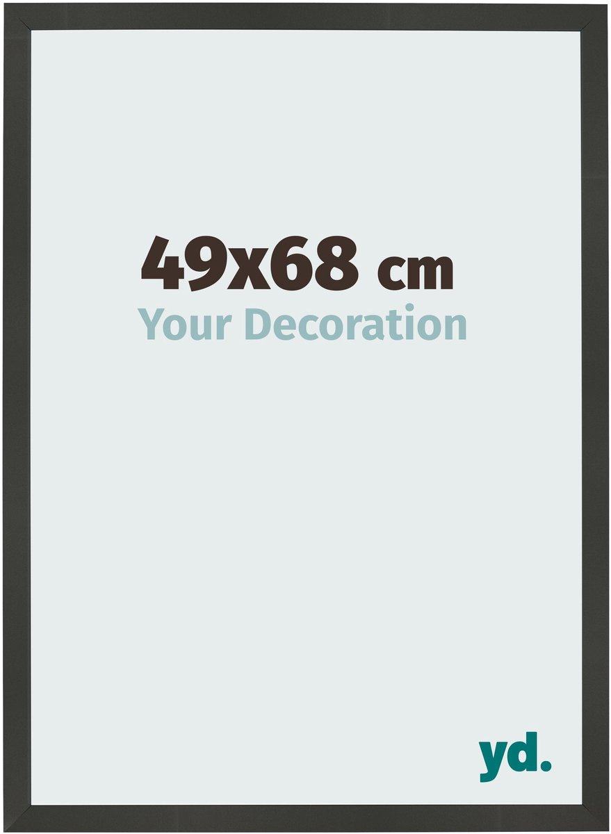 Your Decoration - Fotolijst 49x68 cm - MDF - Antraciet - Bologna