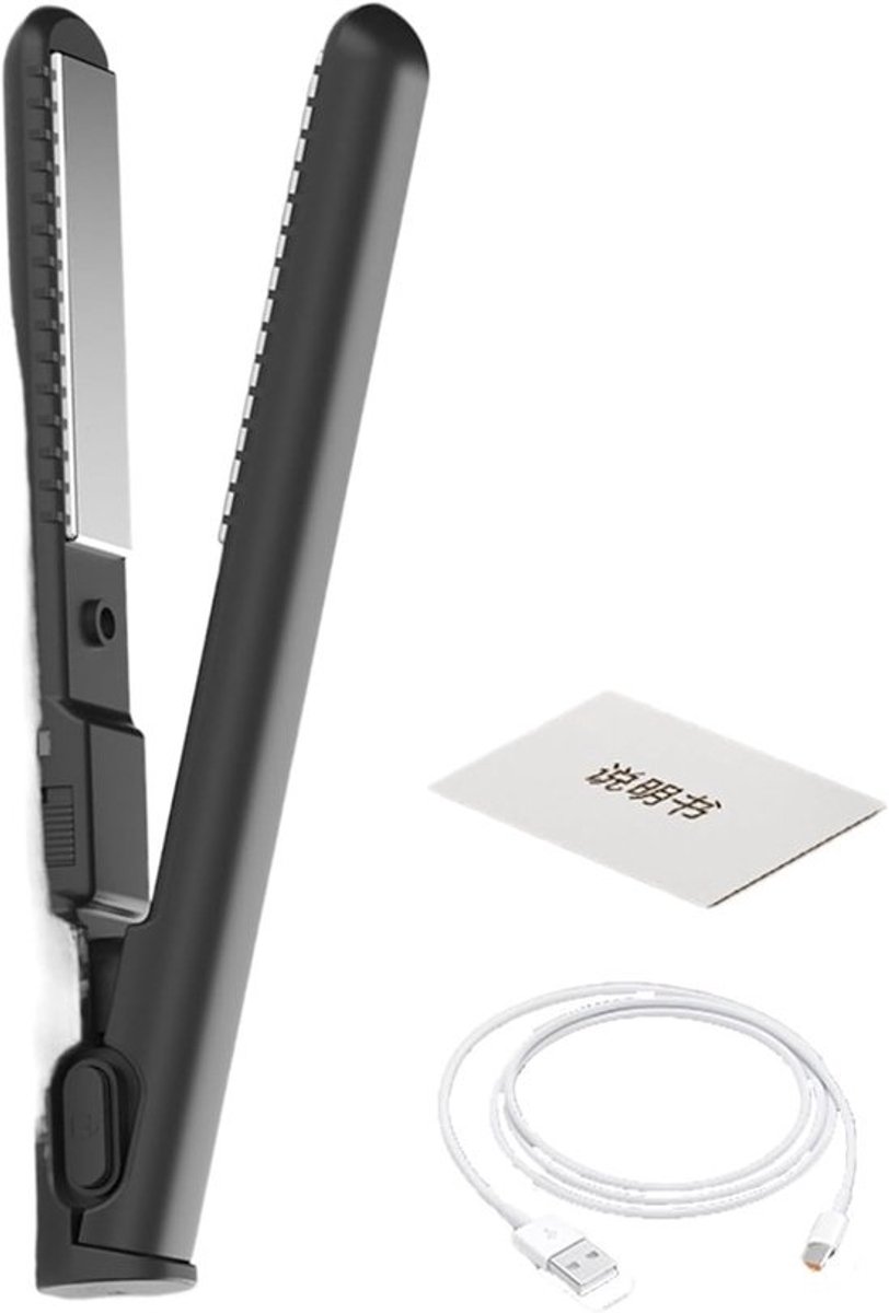 Draagbare Haarstyler - Krul en Steil - Snel Haar Modelleren - Draadloos USB Opladen - 18cm Lengte