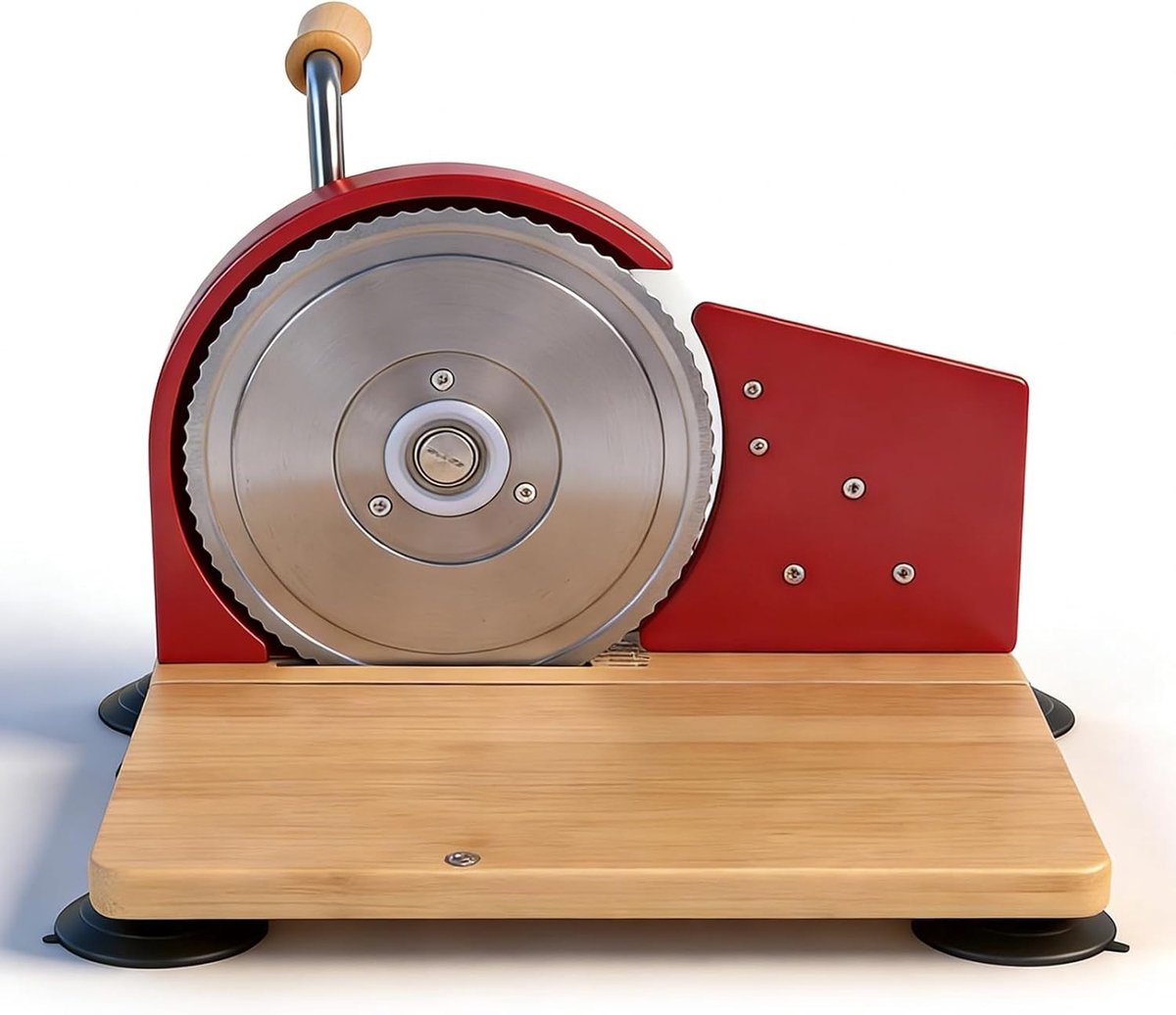 Verbeterde Handmatige Broodsnijder met RVS Messen en Verstelbare Dikte voor Perfecte Sneden, Ergonomische Handgreep en Ideaal voor Desembrood, 9.8 Inch