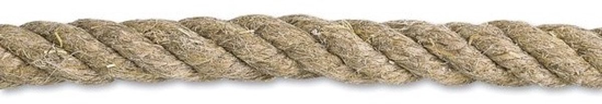 Hennep Touw - Natuurlijk Koord - Vastbinden - Biologisch Afbreekbaar - 16mm x 26m - Beige