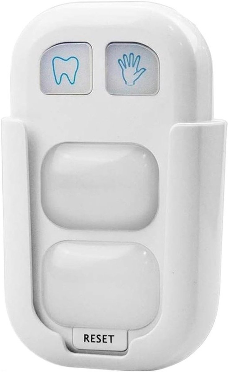 Tandenborstel Timer - Kinderen Timer - Tandenpoetsen Trainen - LED Kleurlicht - 5.6x3.8x9.9cm - Wit