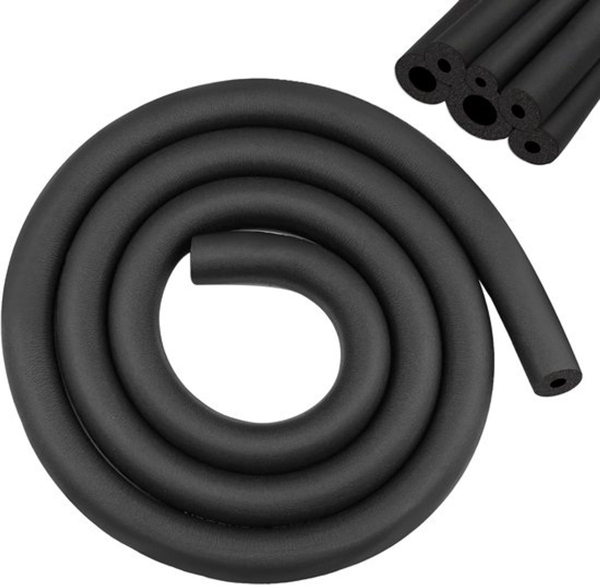 Rubber Tube Isolatie - Foam Tube Isolatie - Zachte Foam - Voor Tube Isolatie - Fitness Apparatuur - Koperbuis - 1.8 m - Zwart