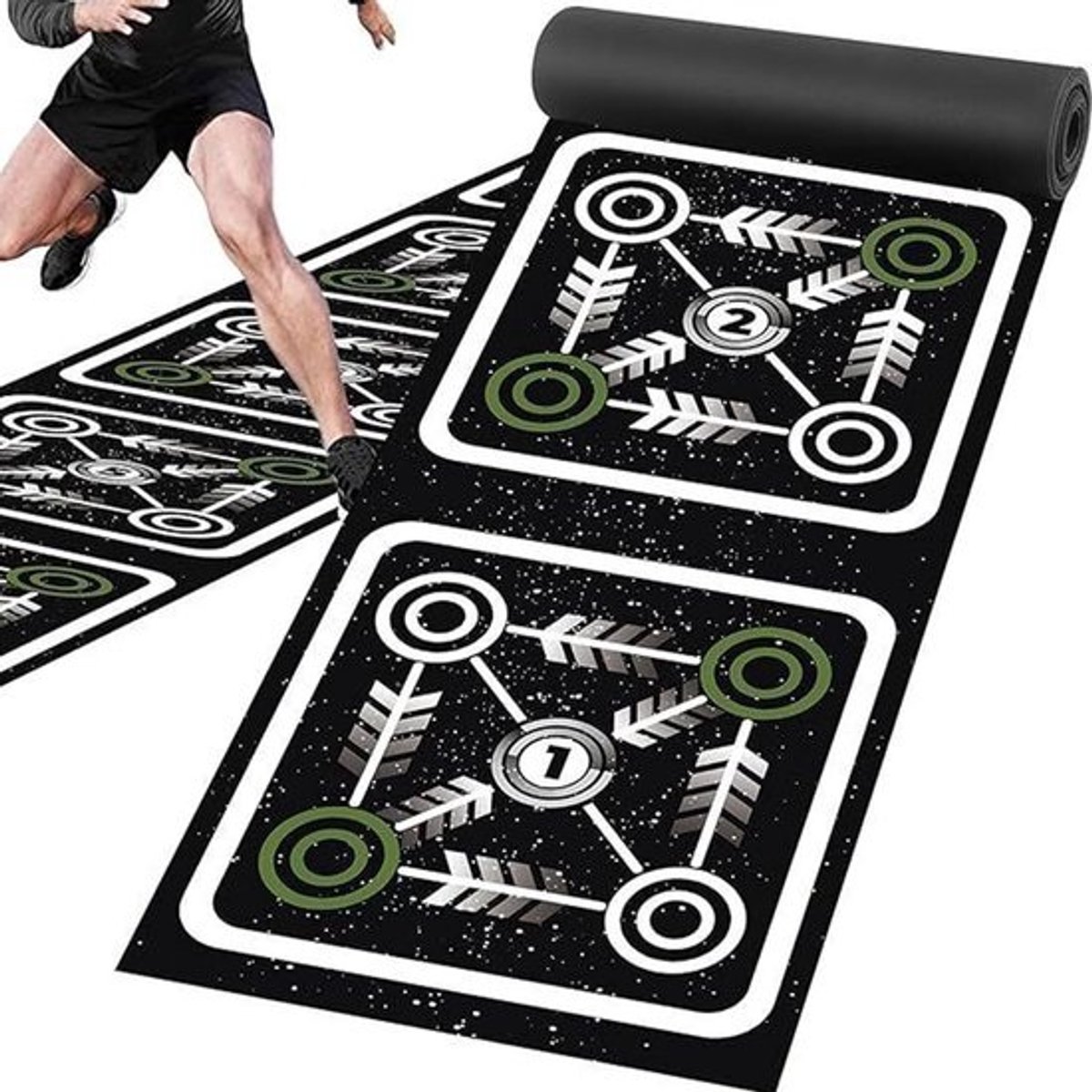 Voetbal Trainingsladder - Behendigheidsladder Coördinatieladder - Voetbaltraining Verbeteren - Antislip Stabiliteit - 40 x 360 cm - Niet gespecificeerd