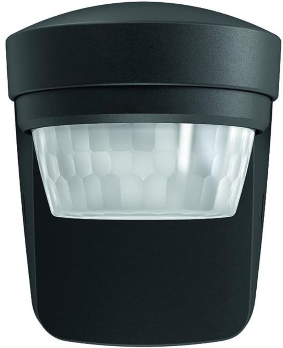 KAD® Buitenlamp met Bewegingssensor - Slimme Wandverlichting - Wandlamp voor Buiten - Zwart - 9cm x 13cm x 10cm