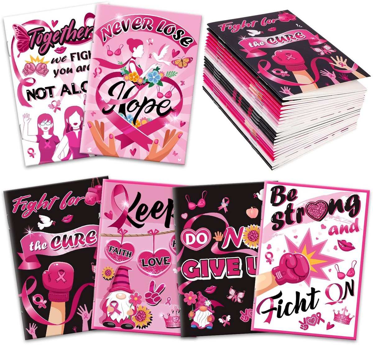 Dailygoods- Bloc-Notes 24 Stuks - Activiteit - Kantoorbenodigdheden - Cadeau - Notitieboek - Kleur Rosa