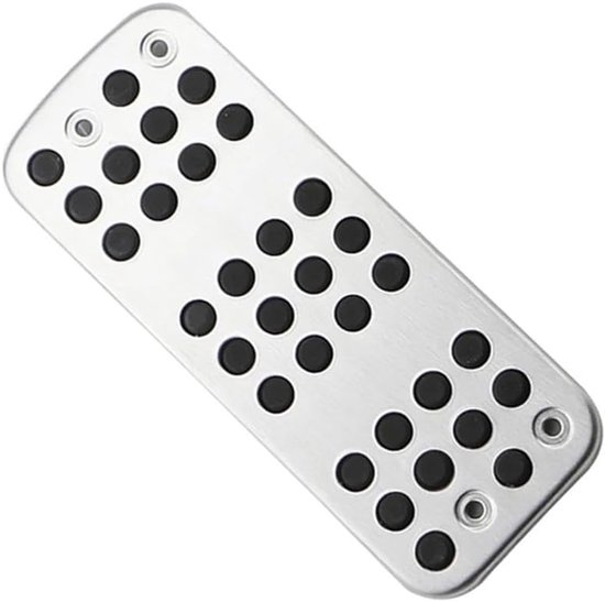 Pedaalbekleding Auto - Pedaal Covers - Verbeter Rijervaring - Directe Vervanging - 1 Stuks - Zilver — afbeelding 3