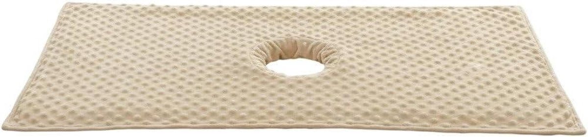 Massage Tafel Handdoek - Spa Laken - Hygiënisch Masseren - Met Gezichtsgat - 40 x 80 cm - Kaki