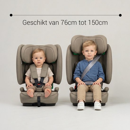 Novi Baby Morris I-Size Autostoel - Dark Taupe - Inclusief Draagtas van Novi Baby® — afbeelding 4