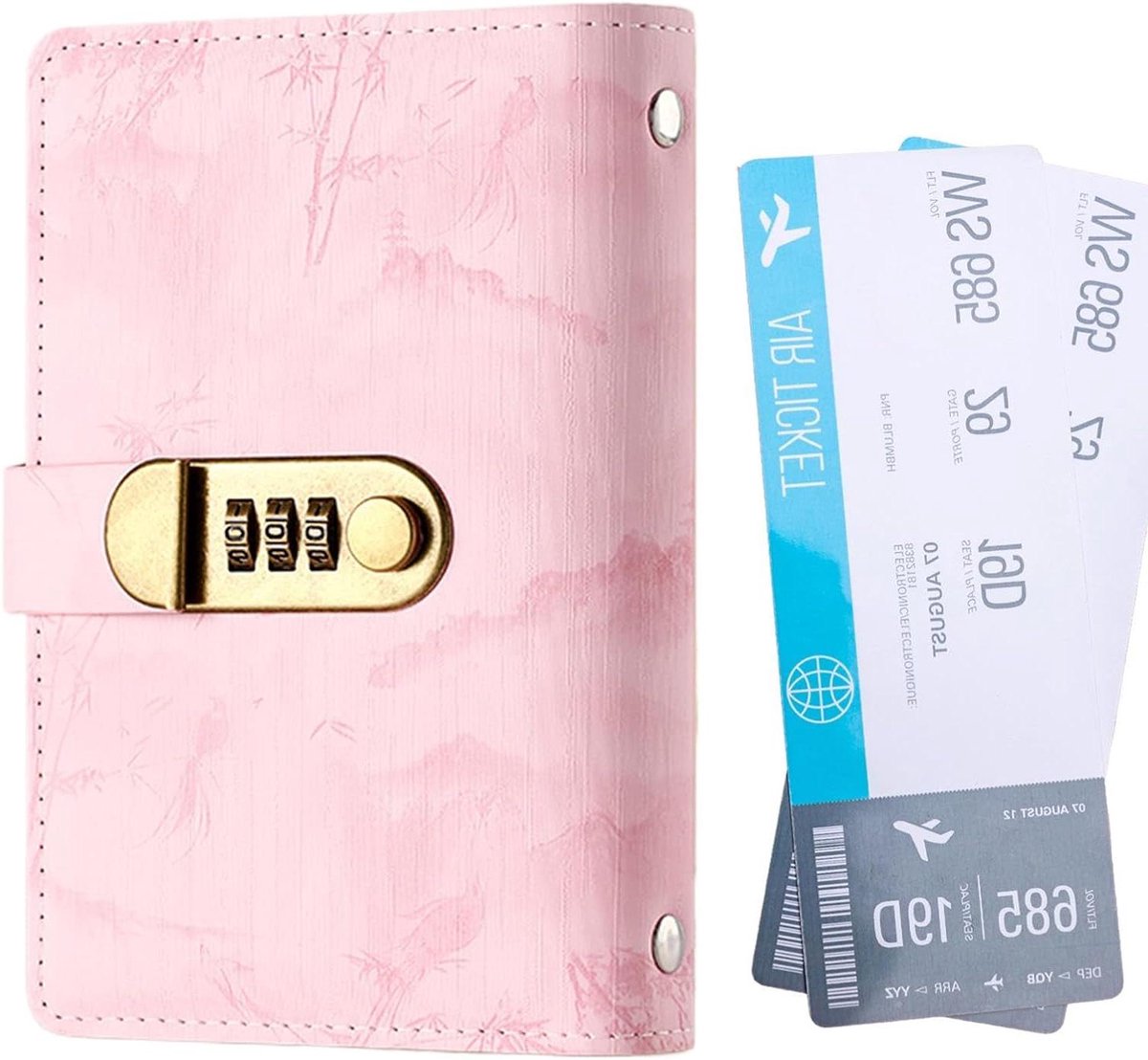 Cash Management Binder - Geld Spaarsysteem - Financiën Organiseren - Combinatieslot - 100 Enveloppen - Roze