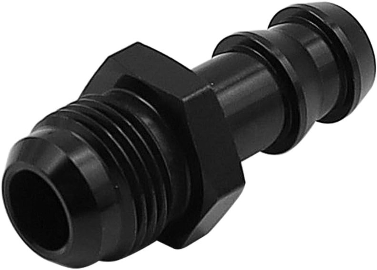 Dailygoods - Adapter - 6AN 8AN - Lichtgewicht aluminium - Zwart - Slangaansluiting - Voor 3/8 en 1/2 inch slangen