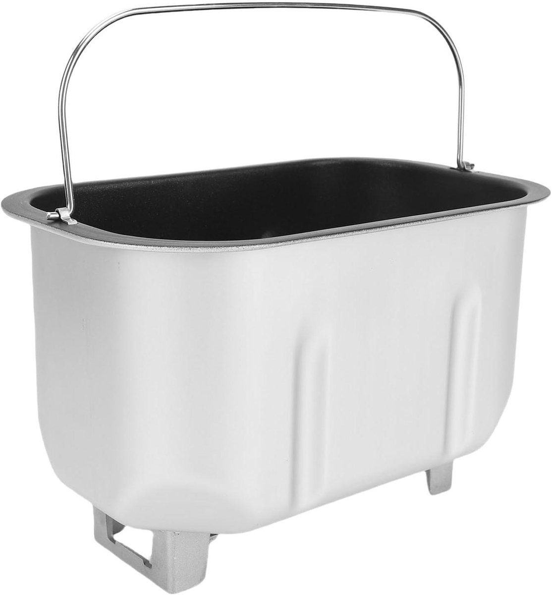 Broodmachine Bakemmer - Vervangende Emmer Broodbakker - Brood Bakken - Dubbele Mengpeddels - 26 x 21 x 18 cm - Zilver
