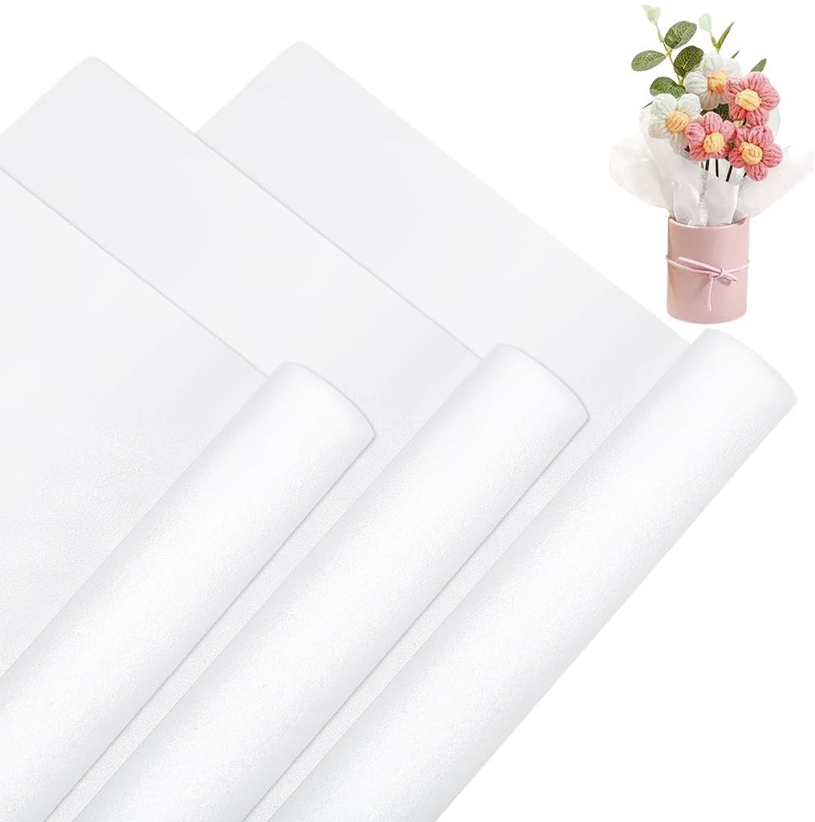 Dailygoods- Bloemeninpakpapier 70x50 cm - 76 Vellen - Cadeaupapier Verjaardag - Bloemenverpakking - Professionele Benodigdheden - Ideaal voor DIY
