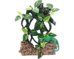 Reptielen Klimtak - Slangen Decoratie - Terrarium Inrichten - Natuurlijke Textuur - 30 cm - Groen