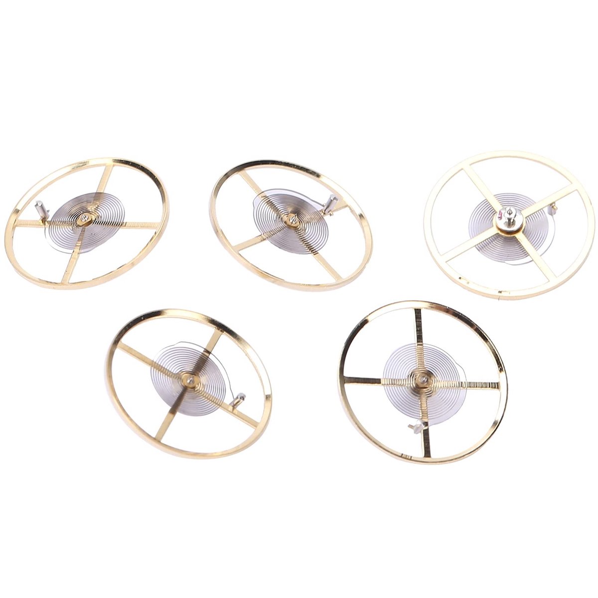 Dailygoods- Balance Wiel Vervangingsset 5 Stuks - Horloge Accessoire - Horloge Reparatie - Legering - Duurzaam - 11 mm Diameter - Horlogeonderdeel