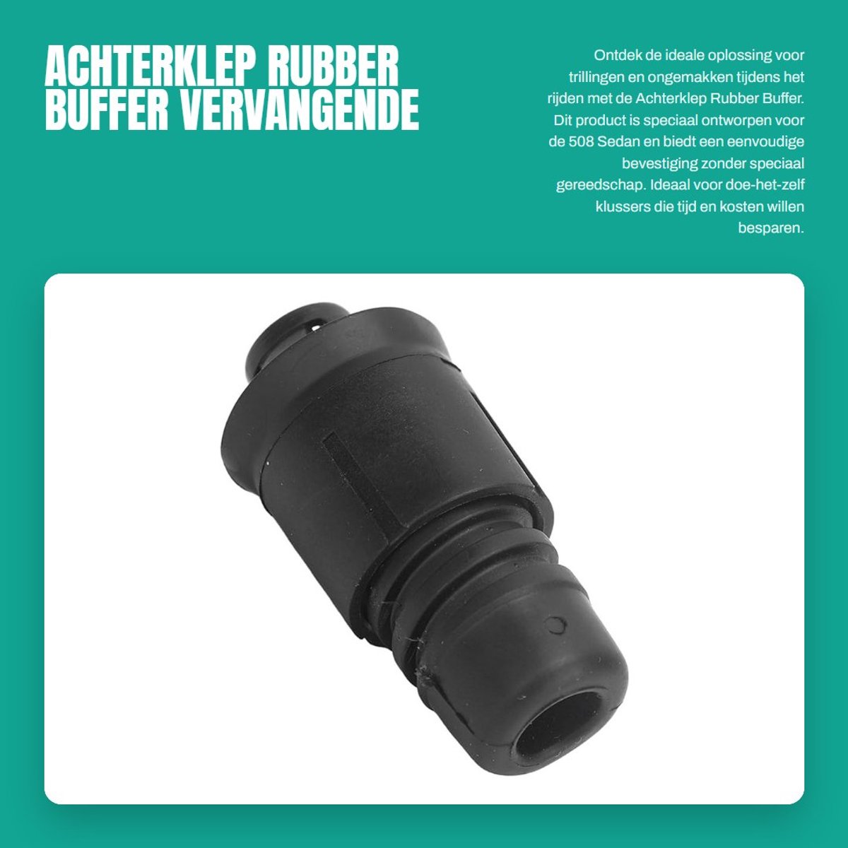 Dailygoods- Achterklep Rubber Buffer - Vervanging 508 Sedan - Trillingen Absorberend - Eenvoudige Installatie - Slijtvast Rubber - Schokabsorberend - Achterklep Bumper