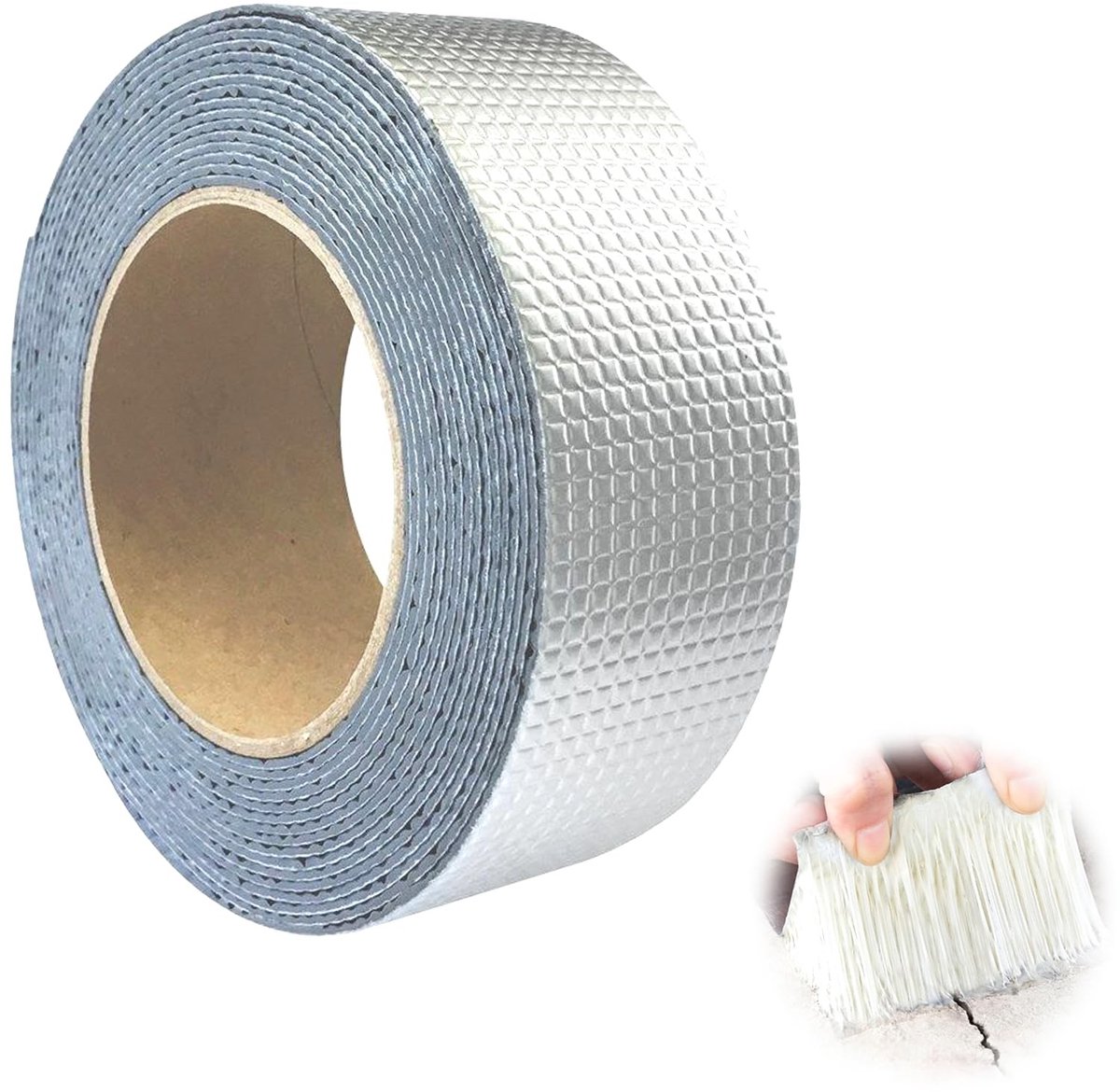 Dailygoods- Butyl Tape Waterdicht 50mm x 10m - Zelfklevend - Sterke Lijm - Chemisch Bestendig - Voor Daklekkage - Voor Oppervlakte Scheuren - Afdichtband