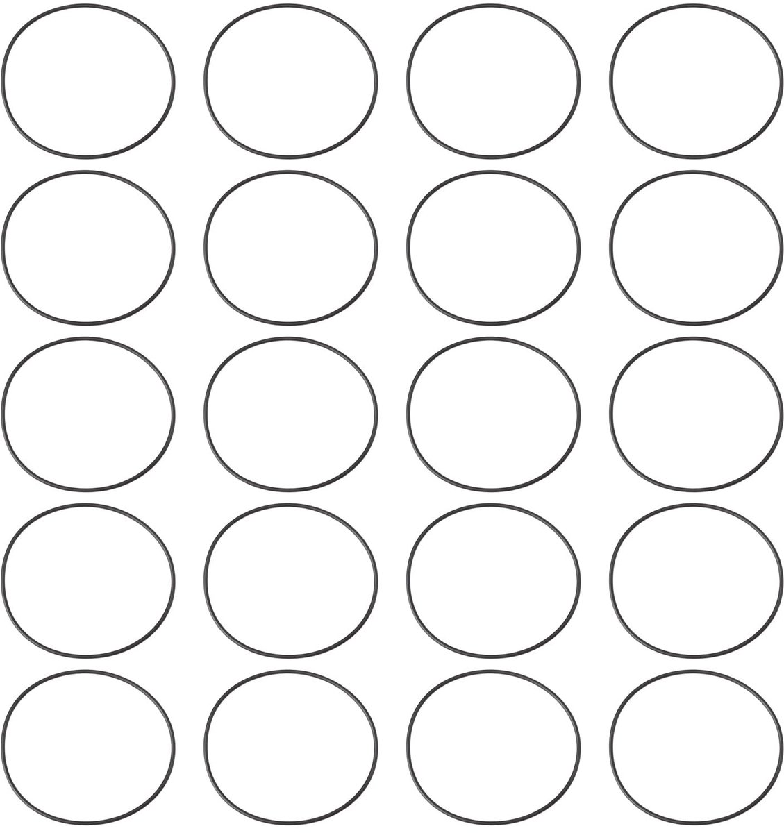 Dailygoods- Afdichtingsringen 20 stks - NBR Rubber - ID 69,57 mm - OD 73,13 mm - 1,78 mm dikte - Universele pasvorm voor pompen/kleppe - O-ring