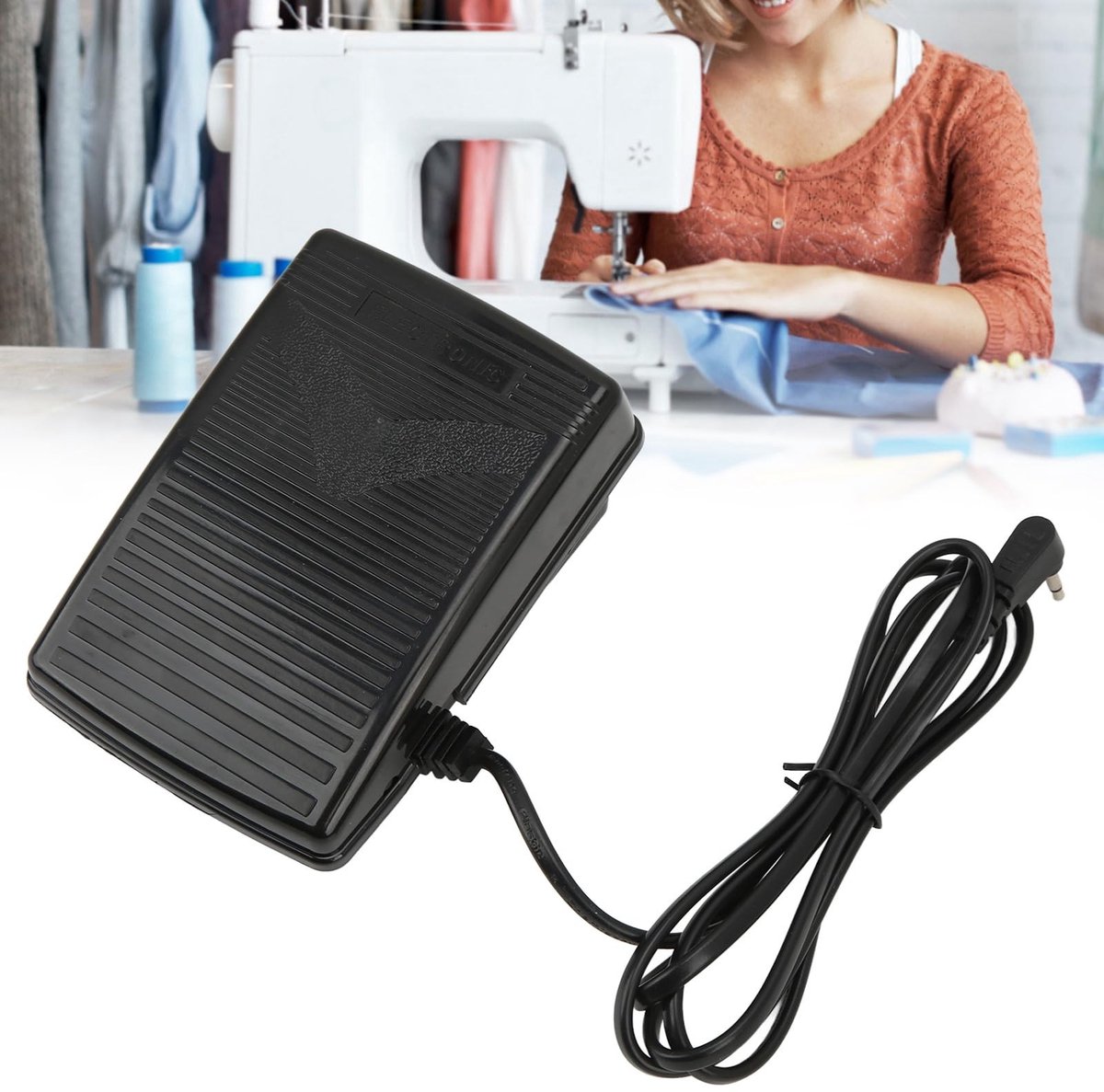 Dailygoods- Naaimachine Voetpedaal Duurzaam - Kunststof Voetsnelheidsregelaar - Antislip Ontwerp - Vervangende Accessoires - Voor Singer Modellen - Lengte Verbindingsdraad 1 Meter