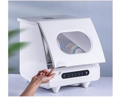 Tafelblad vaatwasser - Mini vaatwasser - Huishoudelijk gebruik - Intelligente automatisering - 1 mand - Wit