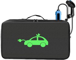VHV - Laadkabel tas - EV kabel tas - Opbergtas auto - Kabel organizer - Waterbestendig - Met handvat - Voor elektrische auto - Voor in de kofferbak - 46*27*12cm - Zwart