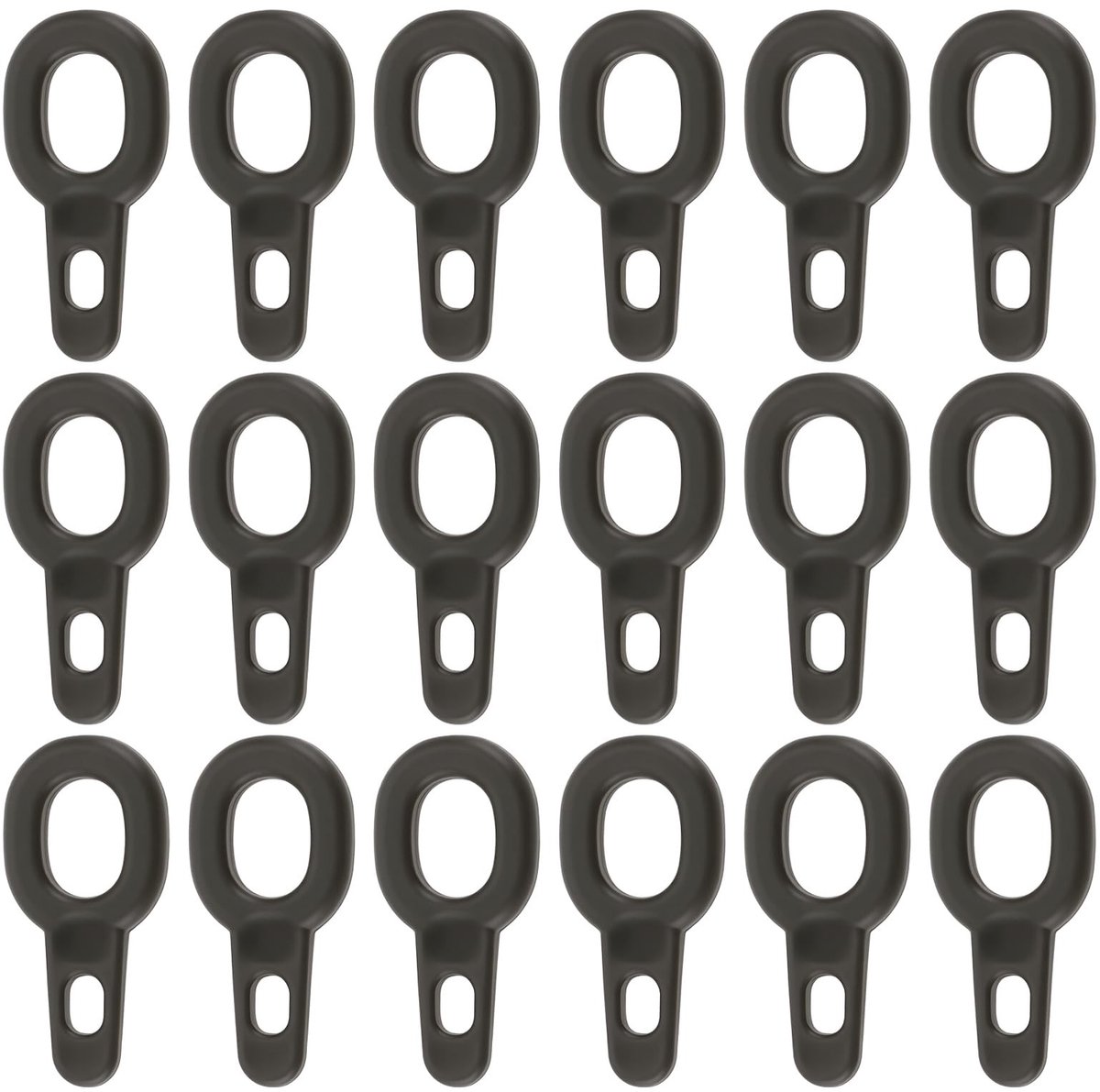 Dailygoods- Sinker Clips - 50 stuks - 15x7mm - Geschikt voor Karper/Snoek - Beweegbare Ringen - Sterk/Reliabel - Grote Gatdiameter 3mm - Visclips