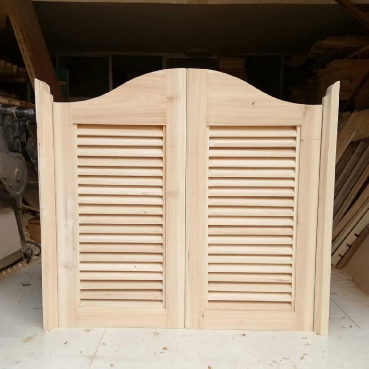 Houten Draaideuren - Klapdeuren - Ruimtes Verdelen - Massief Hout - 70x90CM - Natuurlijk