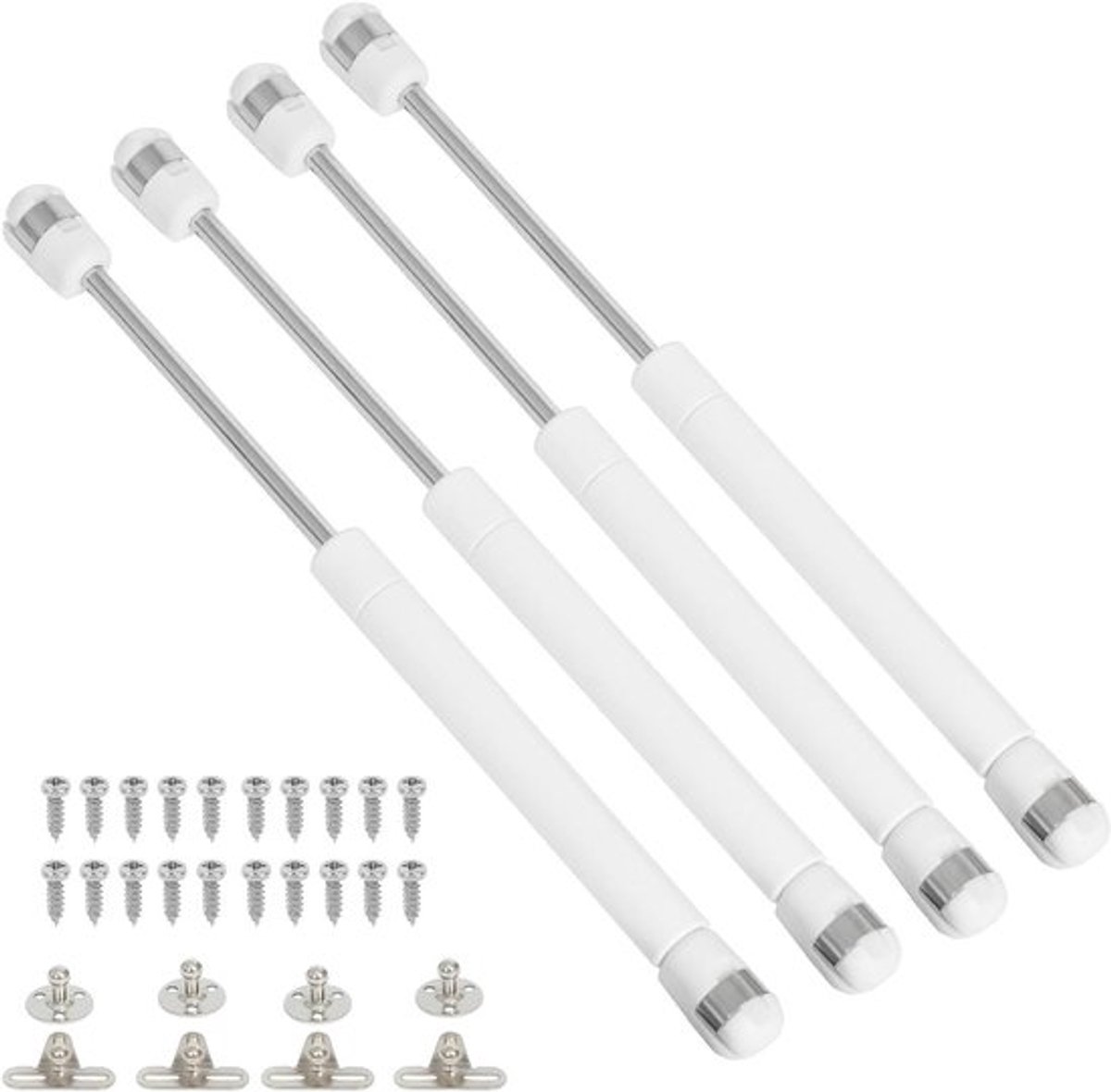 Veren voor kastdeuren - Allecto Plus set - 4 stukken wit