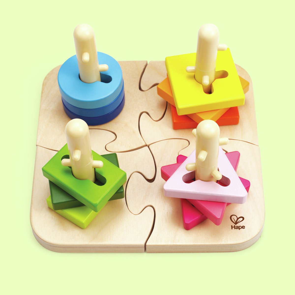 Hape Speelgoed - Vormen en kleuren puzzel