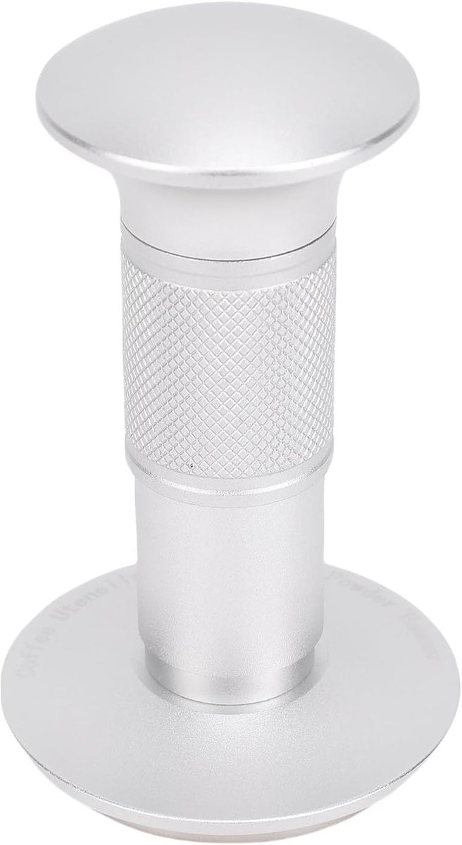 Koffiestamper RVS Espresso Accessoire Perfect Koffie Zetten Veerbelast Ontwerp 51MM Zilver