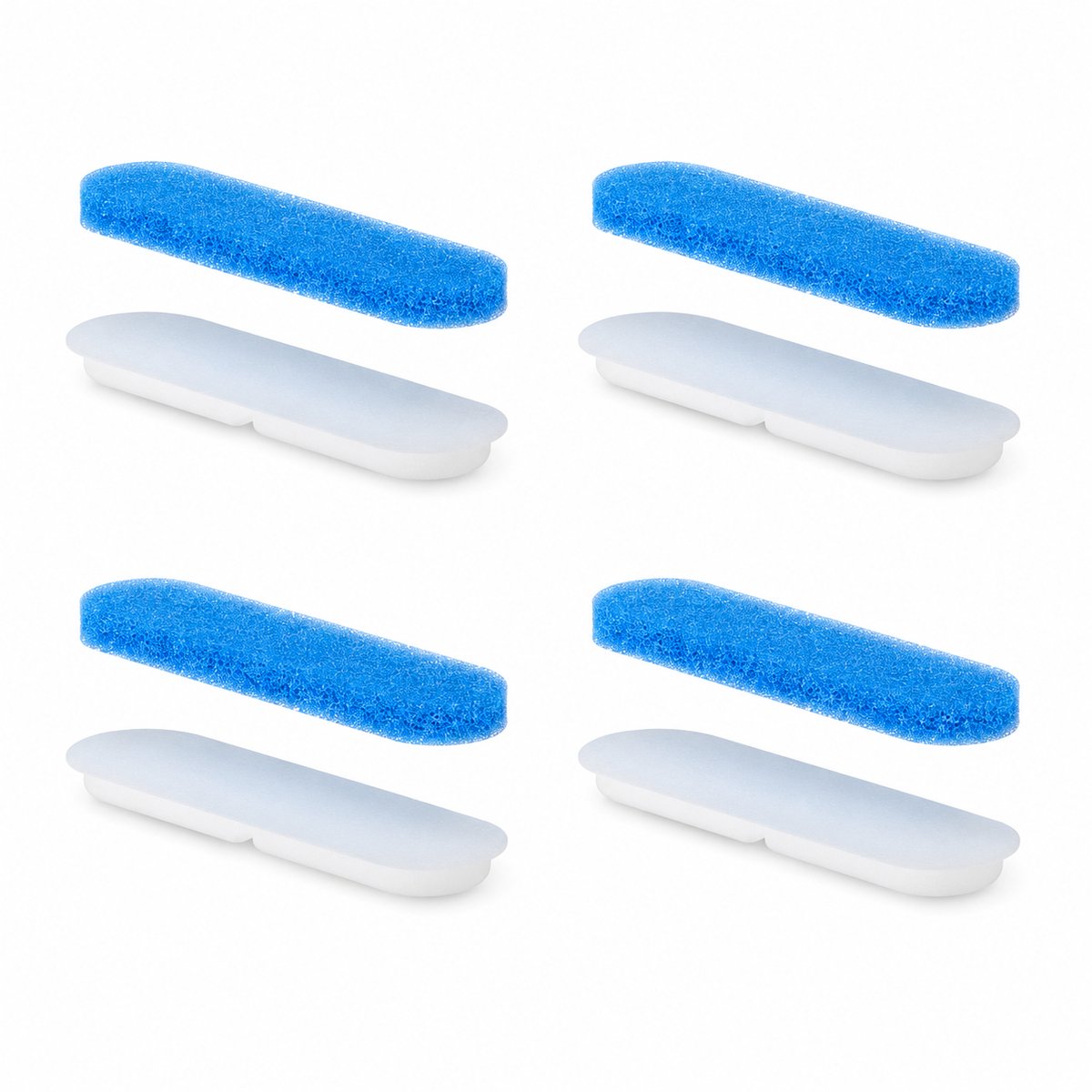 Gloovon® Drinkfontein Filters - 4-Laags Filtratie - Actieve Kool & Hars - Geschikt voor WF310 Smart Drinkfontein - Set van 4 Stuks