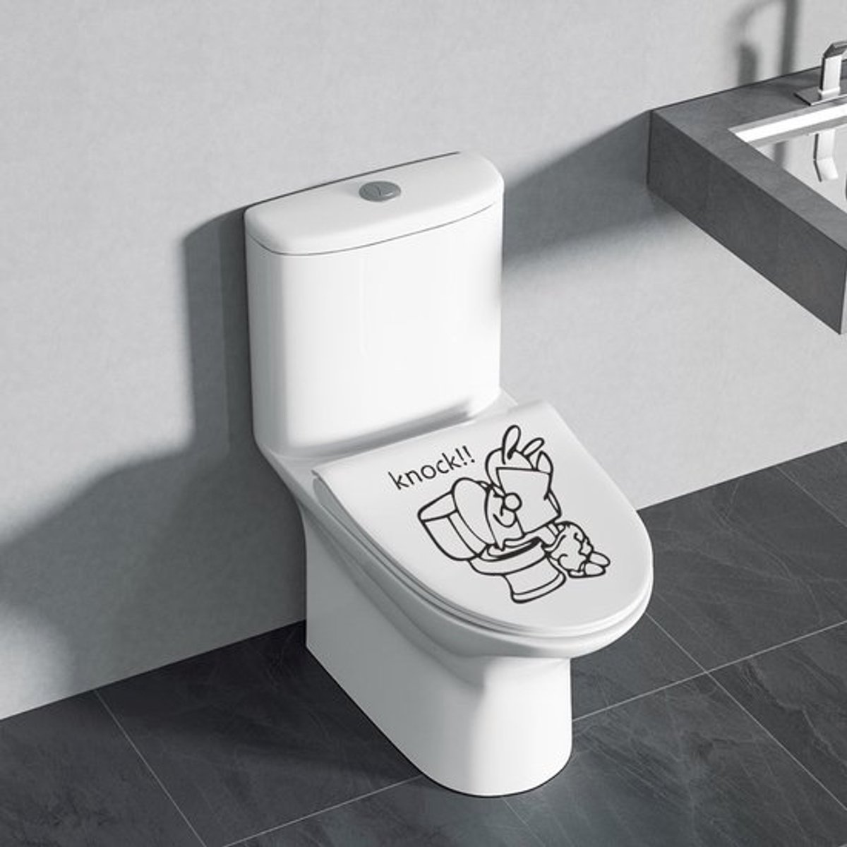 NTHProducts - Grappige Toilet stickers - Toilet Lid Stickers
