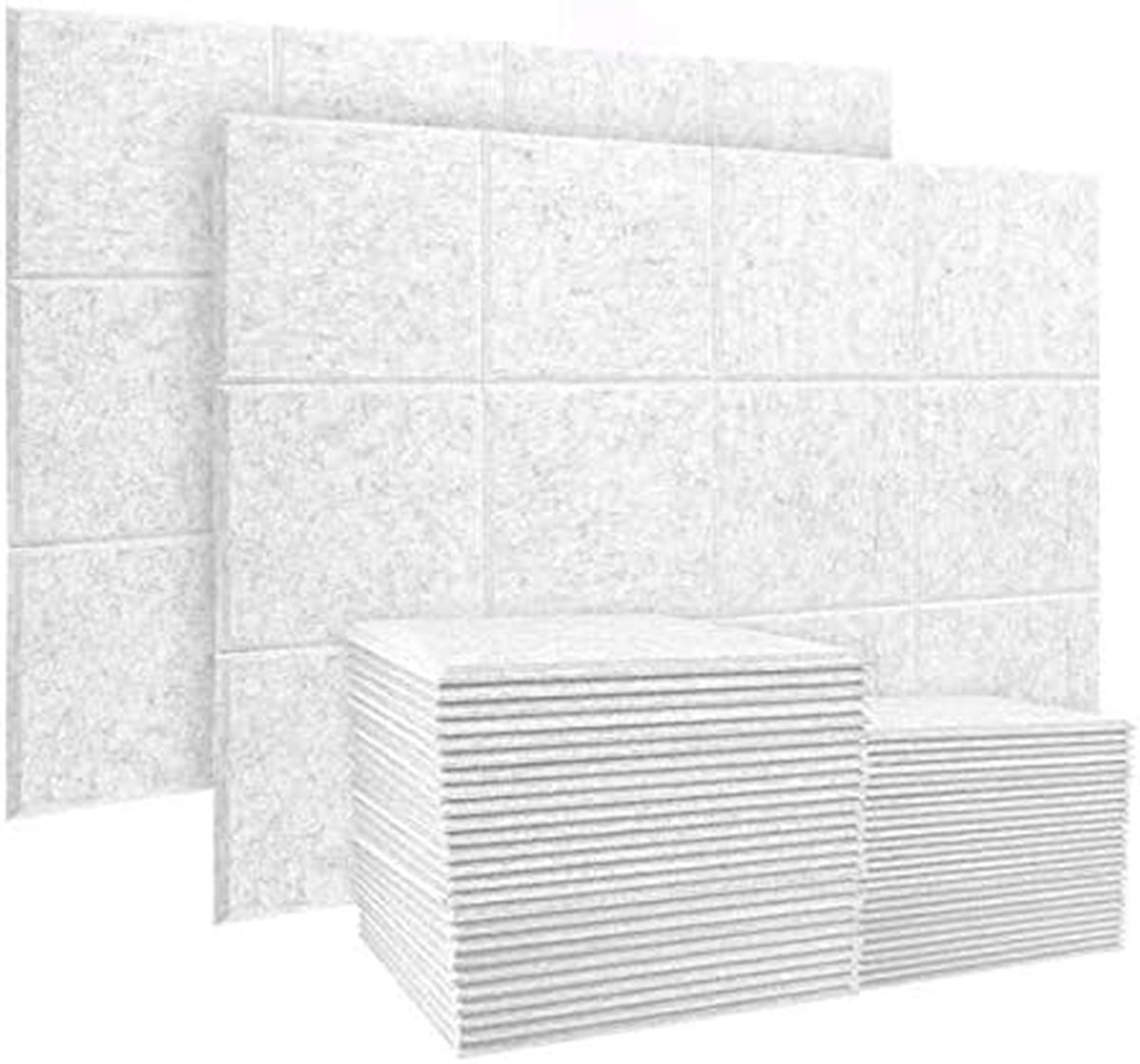 Geluidsisolatie Panelen - Akoestische Tegels - Ruimte Dempen - Hoge Dichtheid Schuim - 20 Stuks 30x30cm - Zilvergrijs