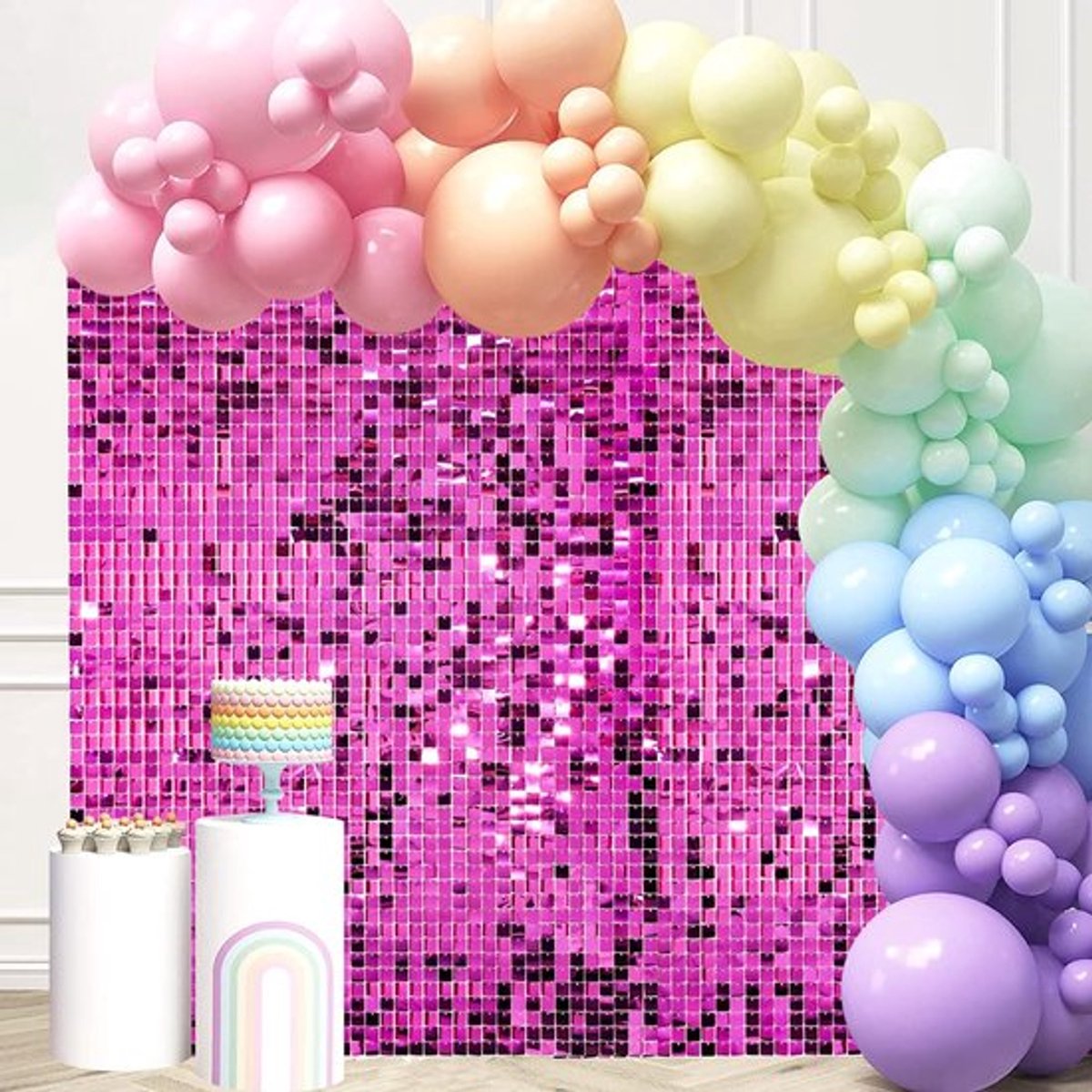 MTTProducts - Shimmerende hot pink muurschap