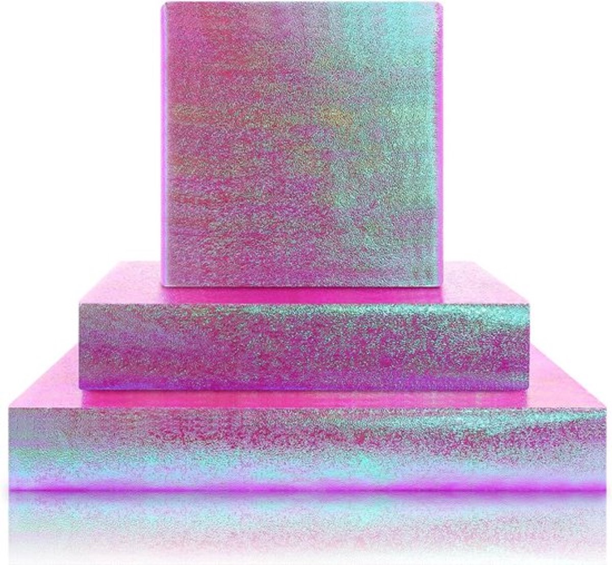 Paarsrood holografisch cadeaupapier 4 vellen metallic - Inovra Plus