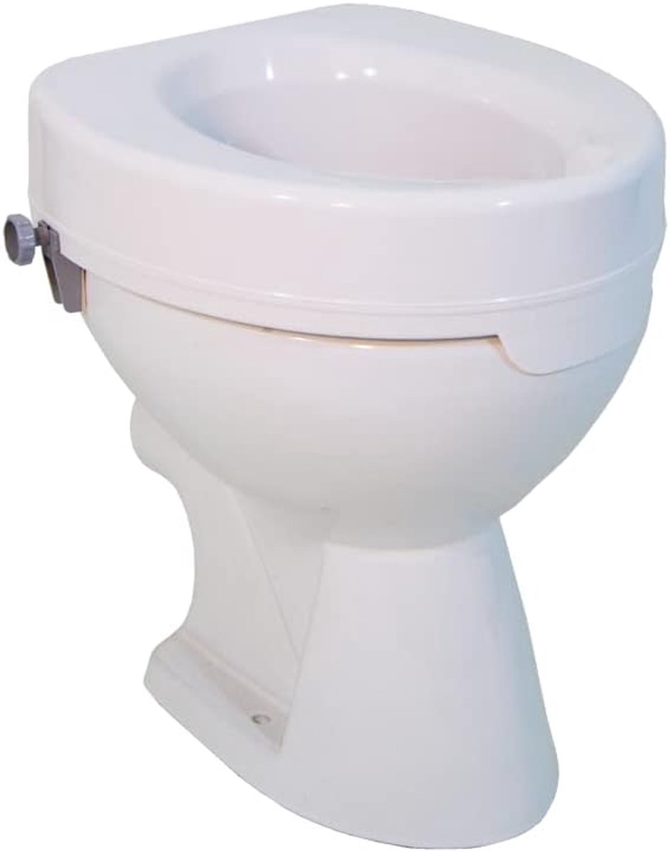 Toiletverhoger - Zitverhoger - Comfortabel Zitten - Eenvoudige Montage - 10 cm Verhoging - Wit