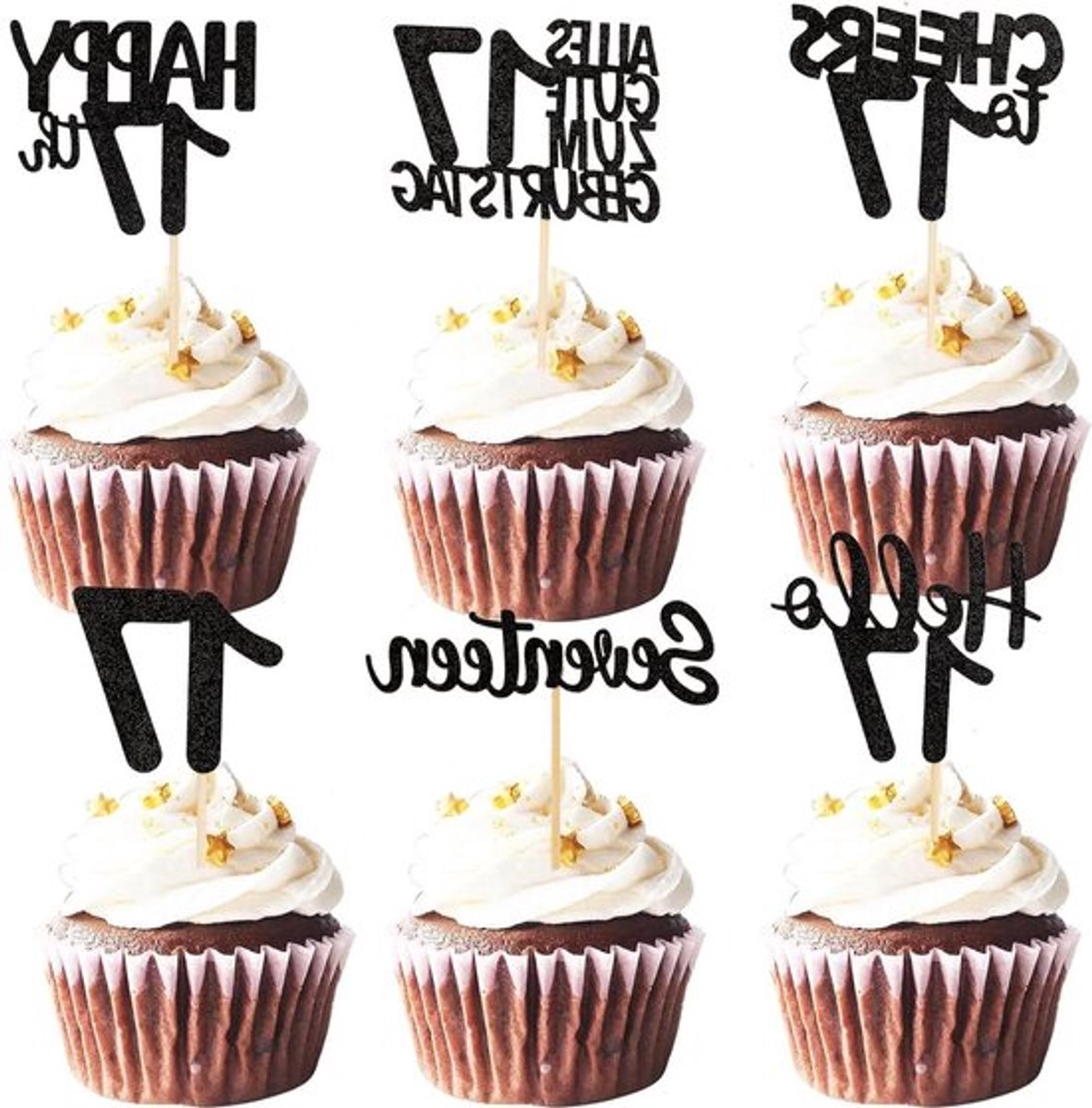 Feestelijke Cupcake voor 17e Verjaardagviering - Allecto Plus